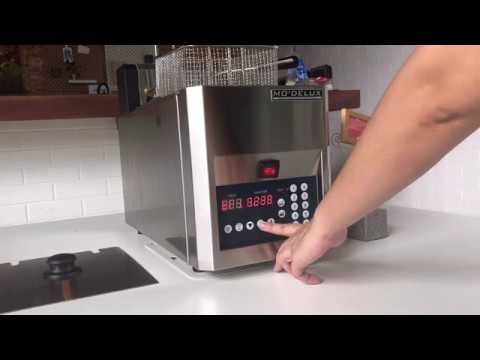 video PROGRAMMABLE AUTO LIFTING ELECTRIC COUNTERTOP FRYER