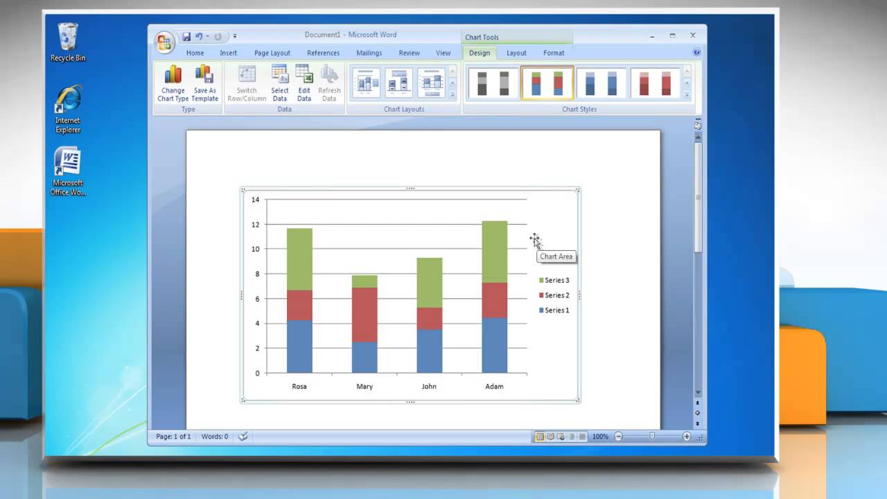 How To Make A Graph On Microsoft Word