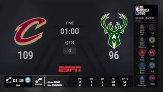 Cleveland Cavaliers @ Milwaukee Bucks | NBA on ESPN Live Scoreboard