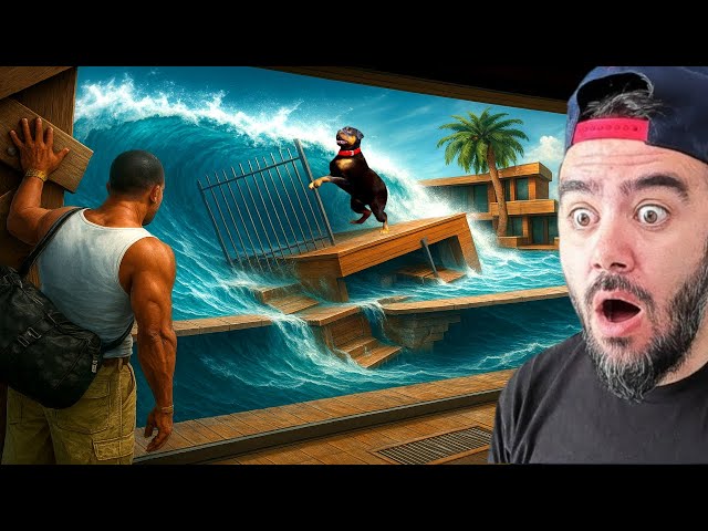 FRANKLIN EVINI TSUNAMI DALGALARINDAN KORUDU - GTA 5 MODS