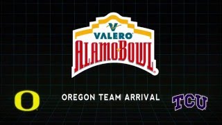 #15 Oregon Arrives in San Antonio for the Valero Alamo Bowl