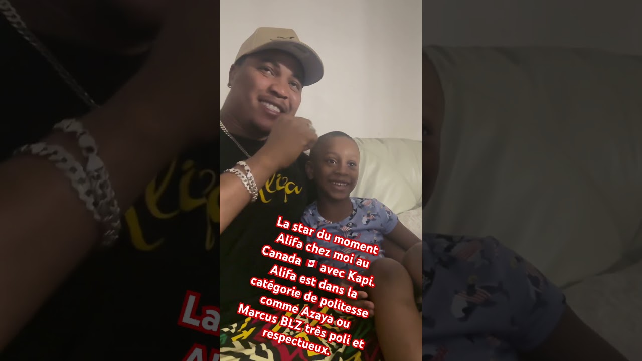 🛑 Alifa chez moi au Canada avec Kapi. Alifa est dans la catégorie 2 politesse comme Azaya ou Marcus