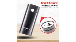 Pratinjau video produk Taffware Case Power Bank DIY Untuk 2 PCS 18650 Flat Top - M06