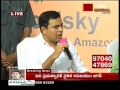 KTR attends foundation laying ceremony of Amazon Office in Hyderabad