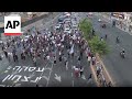 Protesters block Tel Aviv highway demanding hostage release deal