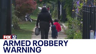 Chicago police warn of armed robbers targeting pedestrians