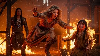 HIJO DEL COMANCHE SE PRENDE EN FUEGO…Y SÓLO LA MUJER BLANCA CAPTURADA COMO ENEMIGA SALTA PARA SALVAR