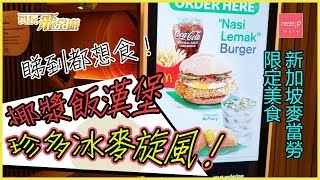 新加坡麥當勞限時 椰漿飯漢堡 + 珍多冰麥旋風！