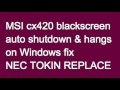 Laptop auto shutdown no display / msi cx420 / acer 4736z / samsung toshiba  nec tokin problem