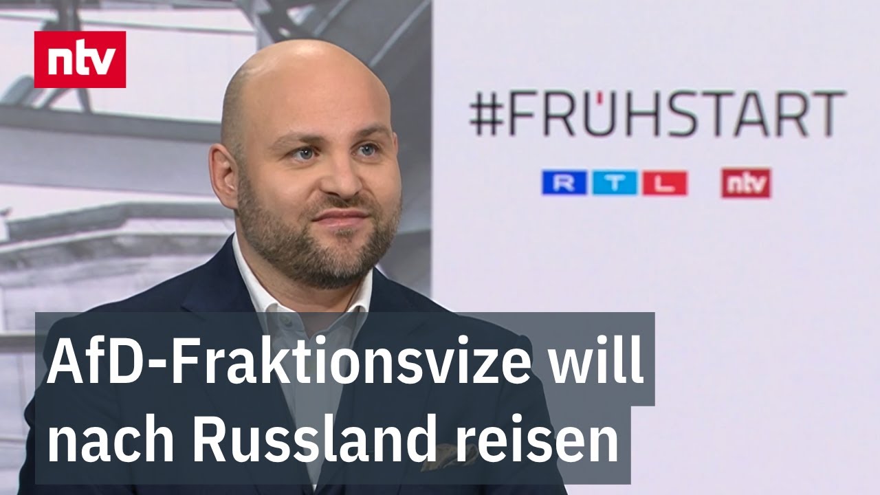 AfD-Fraktionsvize will nach Russland reisen - Frohnmaier im ntv Frühstart
