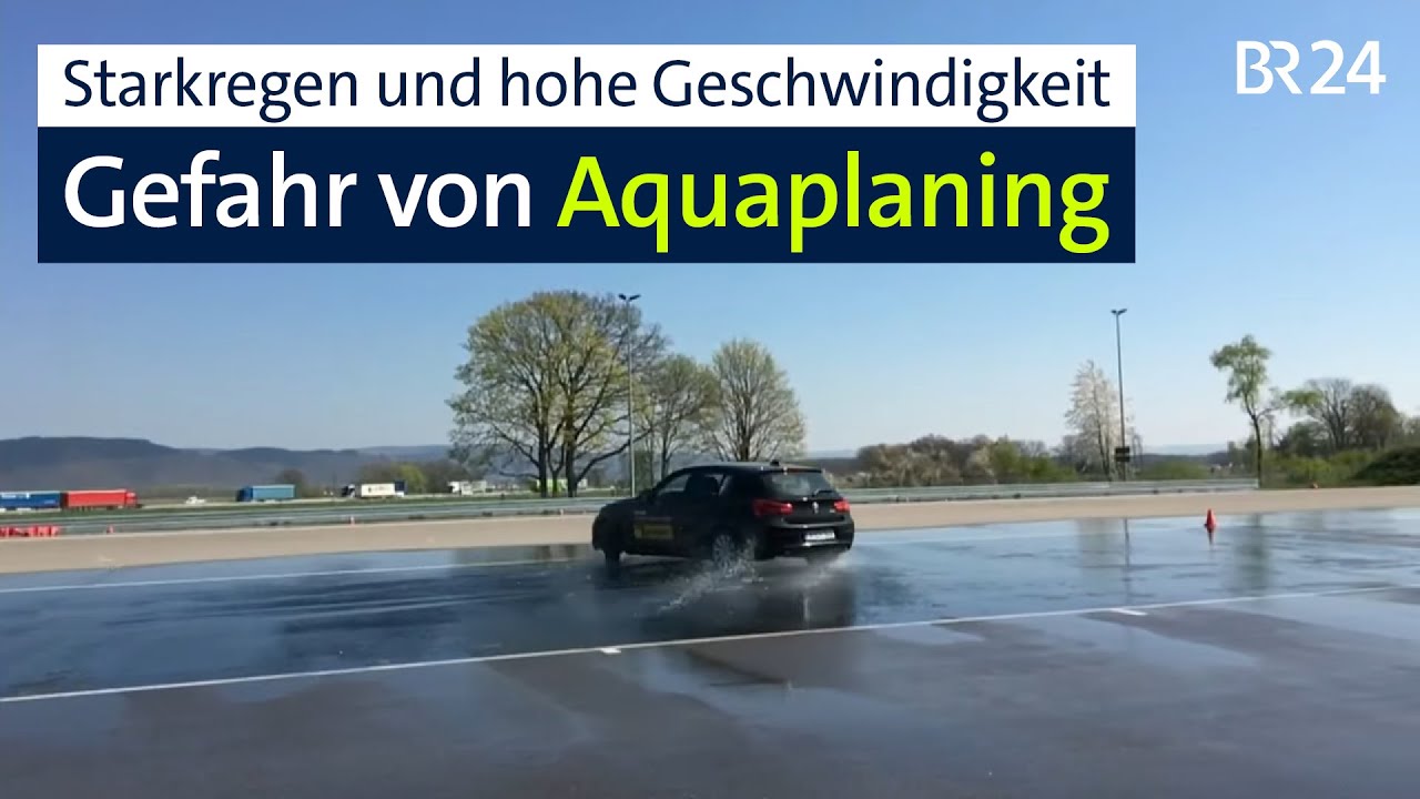 Aquaplaning-Unfälle - Was Sie bei Starkregen tun können | Abendschau | BR24