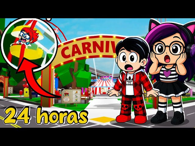 24 HORAS EN LA FERIA de BROOKHAVEN en ROBLOX | Kori