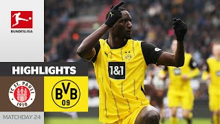 Guirassy Shines In Dortmund Victory! | St. Pauli — Borussia Dortmund 0-2 | Highlights | Bundesliga