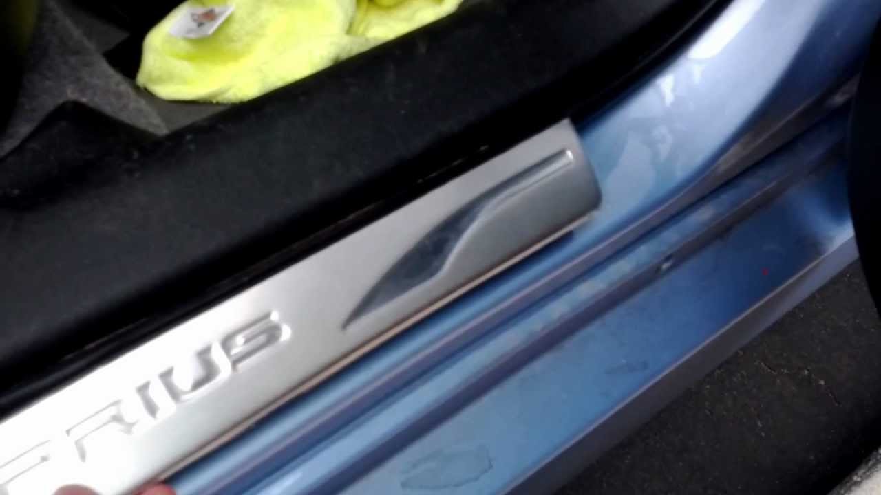 toyota prius illuminated door sill protectors #5