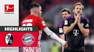 Freiburg Dent Munich’s title hopes | SC Freiburg — FC Bayern München | Highlights | MD 24 Buli 23/24