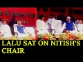 Lalu Yadav sits on CM Nitish Kumar’s chair: Watch video