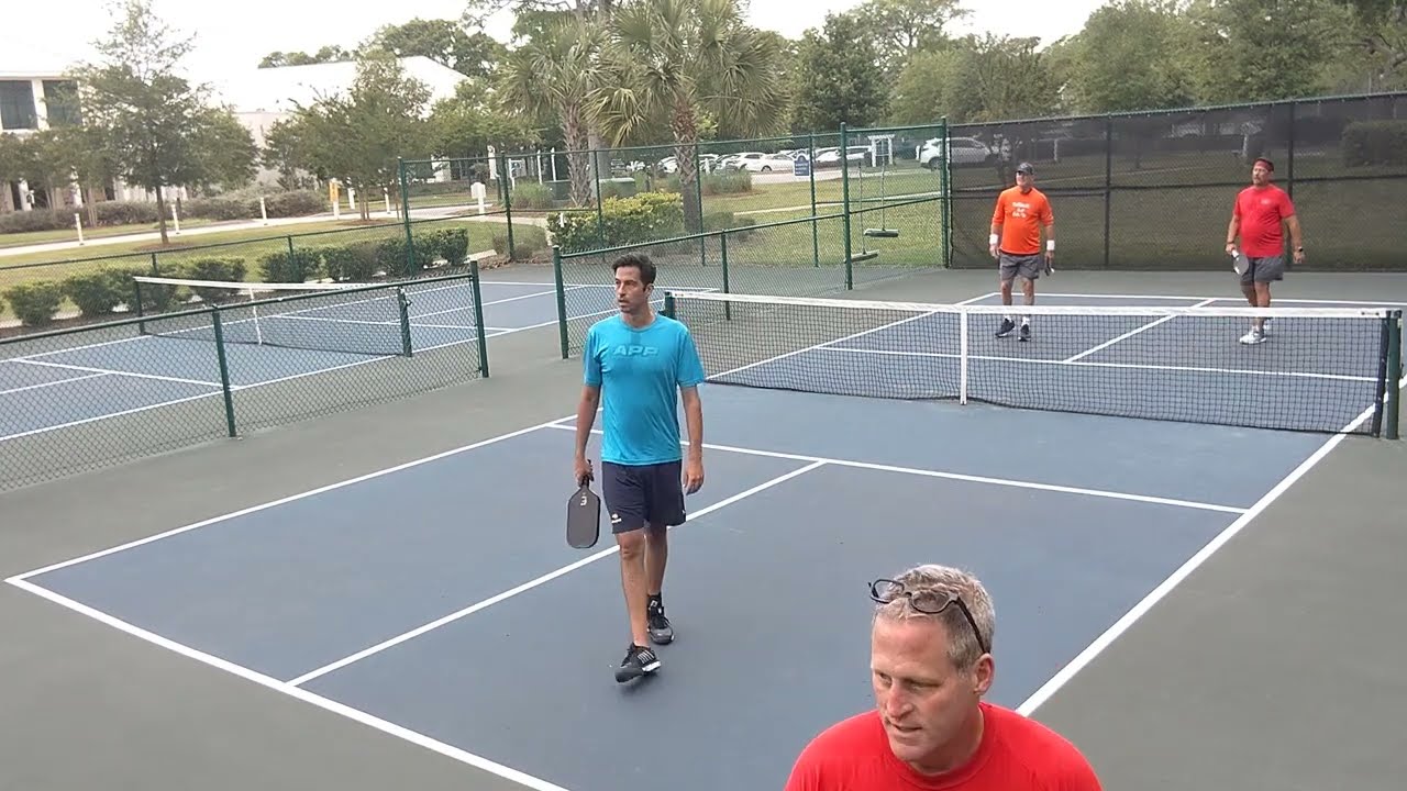 FIERCE BACKHAND DRIVE WINNERS! 4.0 Pickleball Rec Game at Kingston Plantation in Myrtle Beach, SC