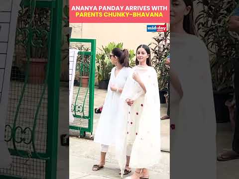 Ananya Panday Arrives with Parents Chunky and Bhavna Panday to Cast Her Vote  660 views  play Short