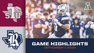 Game Highlights: Texas Southern vs Rice (September 7, 2024)