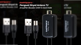 Pratinjau video produk Taffware Penguat Sinyal Antena TV Amplifier Signal Booster DVB-T2 - TFL-D15