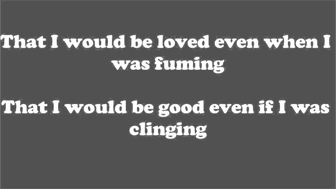 Alanis Morissette That I Would Be Good lyrics YouTube Alanis Morissette That I Would Be Good lyrics YouTube