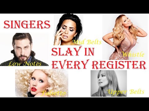 Famous Singers SLAY in EVERY VOCAL REGISTER