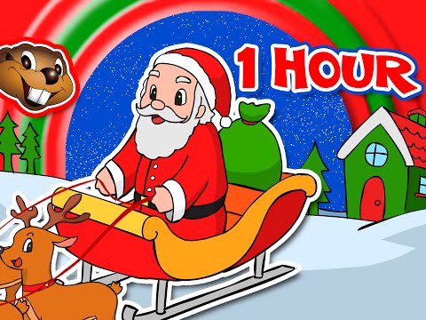 Santa Claus is Coming to Town + More | 1 Hour Kids Christmas Songs & Carols | Rudolph, Jingle Bells