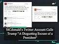 MCdonald's Twitter account insults Trump; says hacked