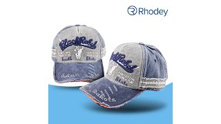 Pratinjau video produk Rhodey Topi Baseball Cap Hat 3D Embroidery Gorras Hombre - MZ004