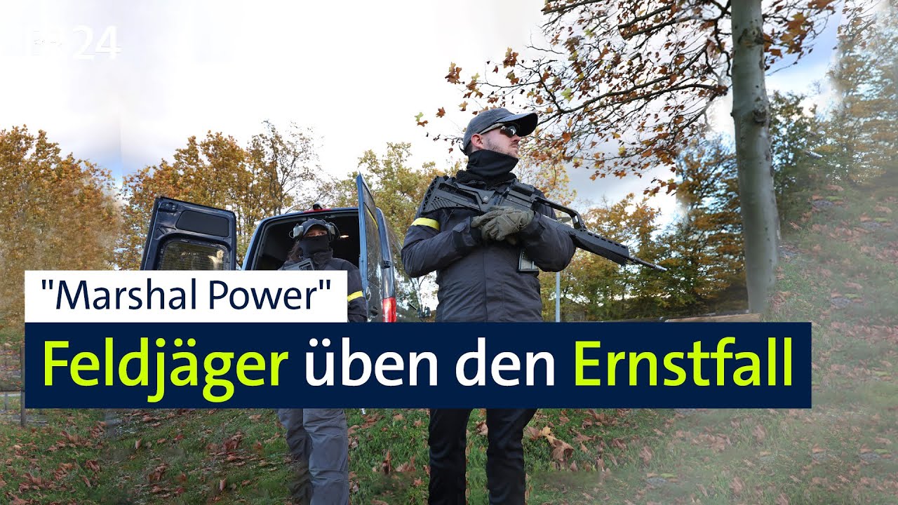 500 Feldjäger trainieren mit Polizei und zivilen Organisationen | BR24