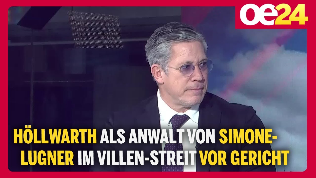 Höllwarth als Anwalt von Simone Lugner im brisanten Villen-Streit vor Gericht