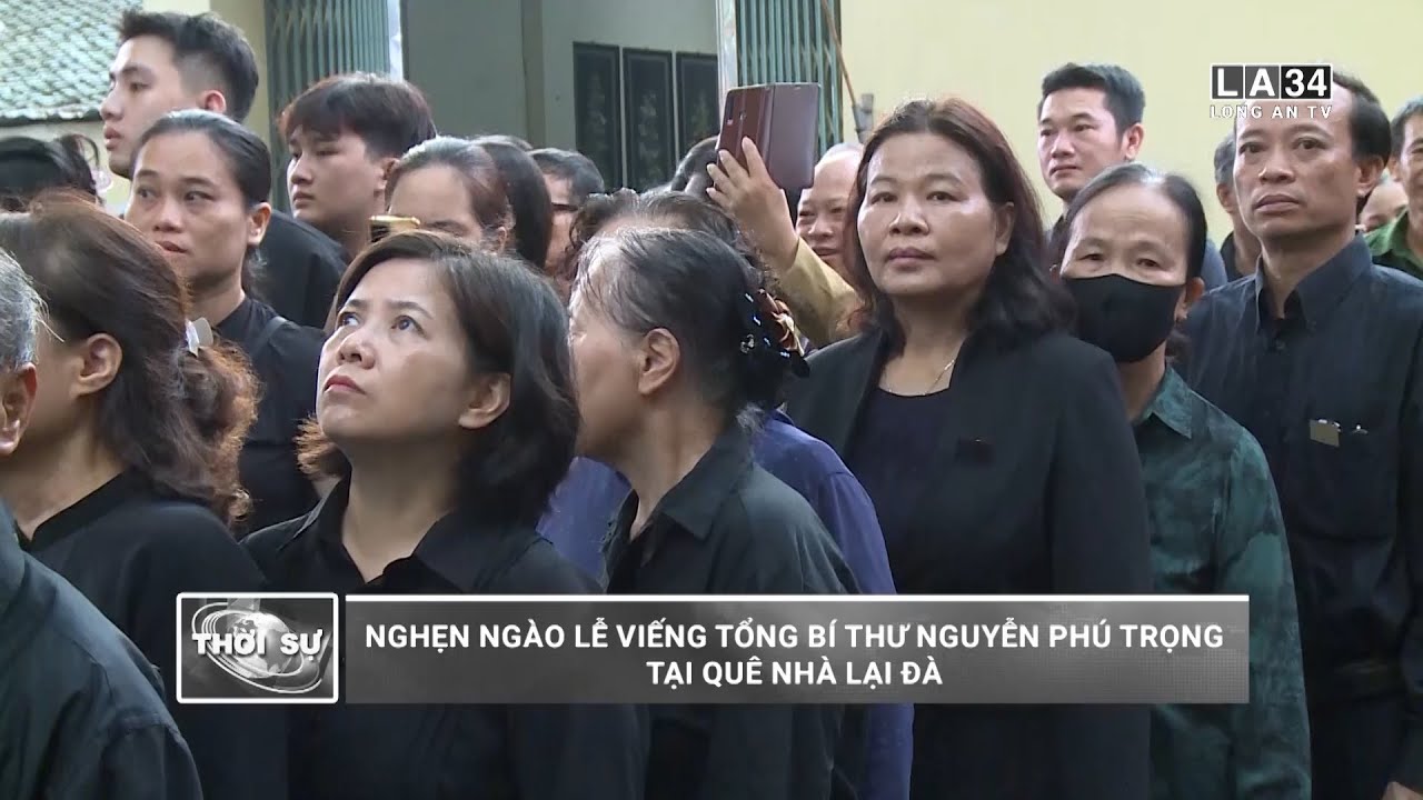 Nghẹn ngào Lễ viếng Tổng Bí thư Nguyễn Phú Trọng tại quê nhà Lại Đà