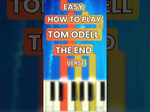 The End By Tom Odell | Step-By-Step Piano Lesson For Beginners - Easy Piano  #shorts