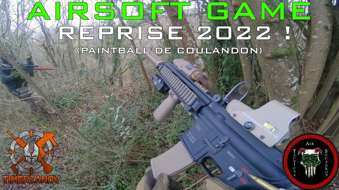 Airsoft Game #15 Reprise 2022 ! Paintball de Coulandon (TAS) HK416D & Glock 17 Gen4 Tokyo Marui