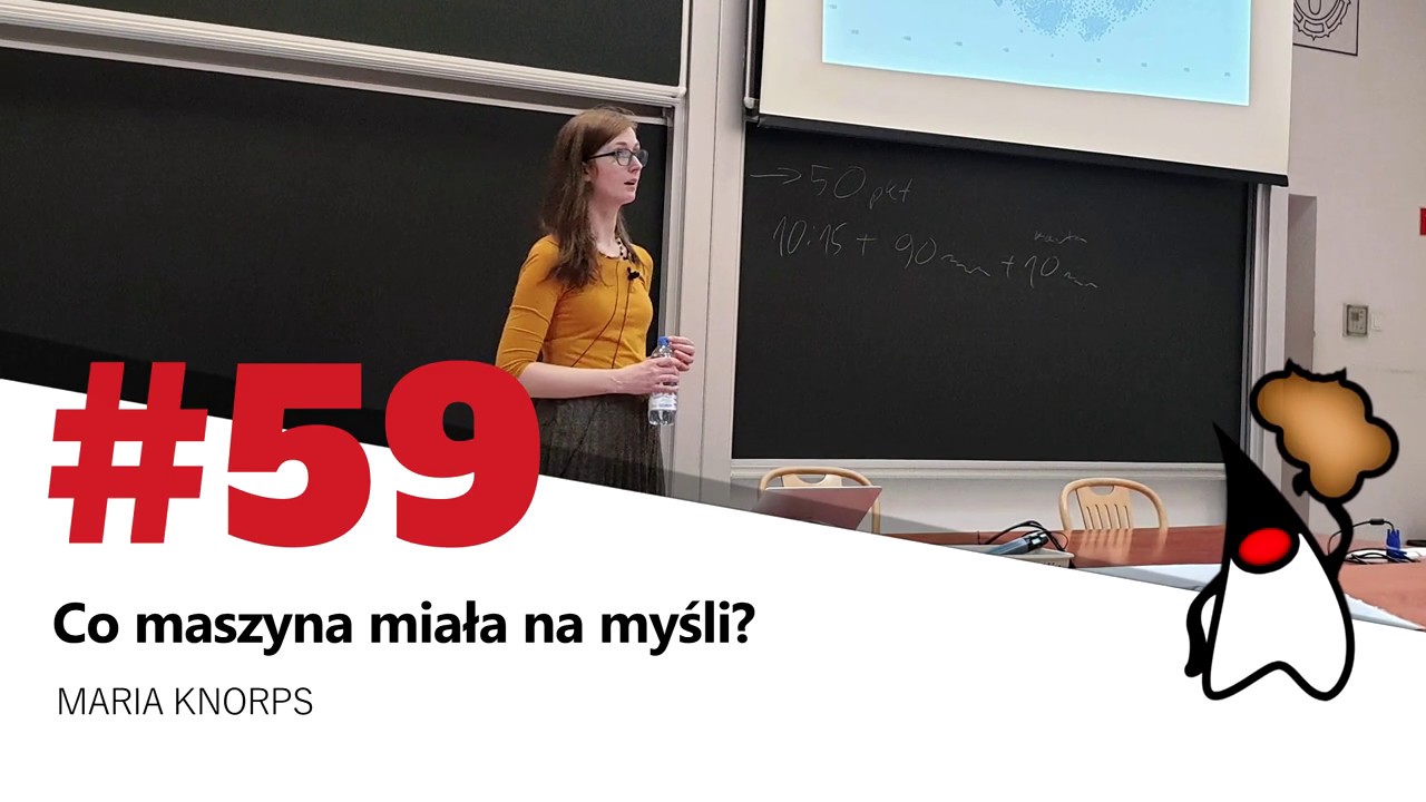 Toruń JUG #59 - "Co maszyna miała na myśli?" - Maria Knorps