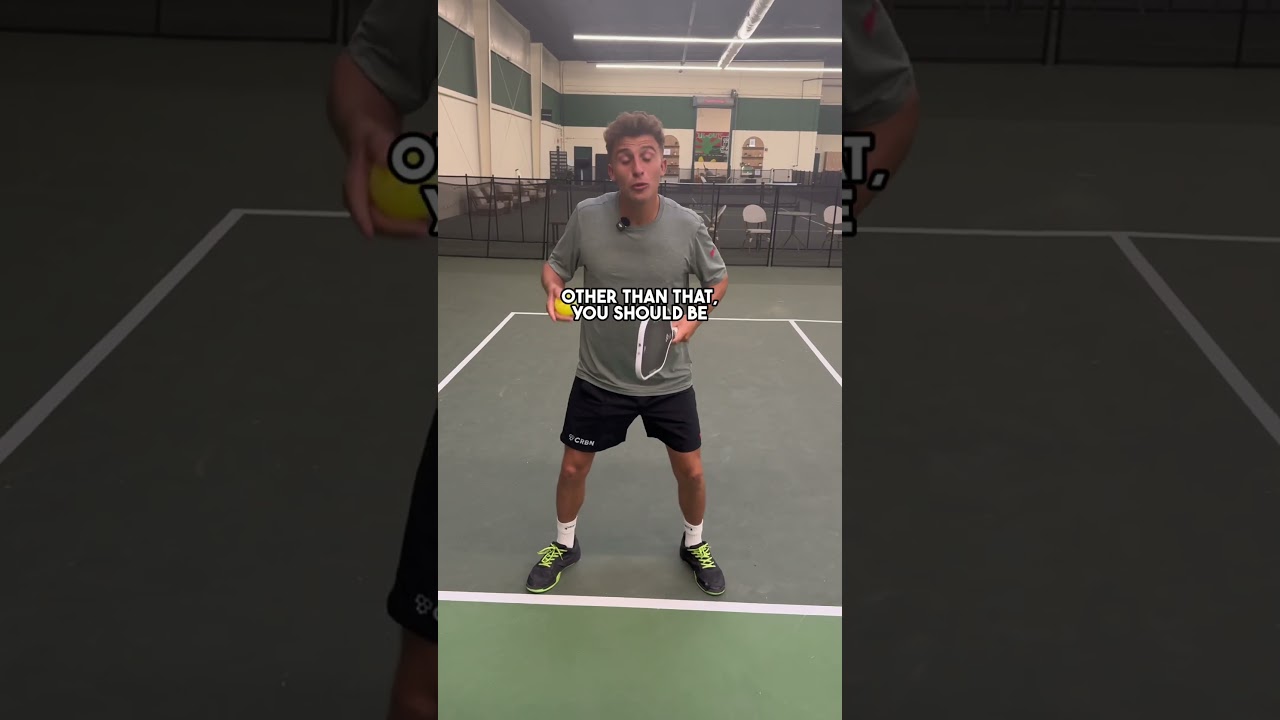 When you should back up from the kitchen line in #pickleball! #pickleballtips
