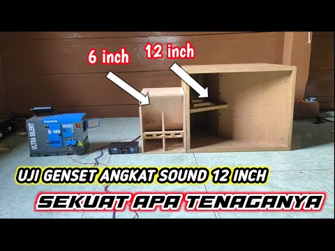 UJI KETAHANAN GENSET SAAT ANGKAT SOUND 12 INCH DAN 6 INCH...BISA NGEDROP..?#sound #horeg