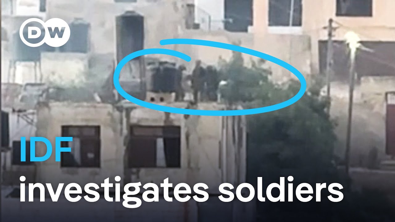 Videos show Israeli soldiers throwing apparently dead Palestinians off roof | DW News