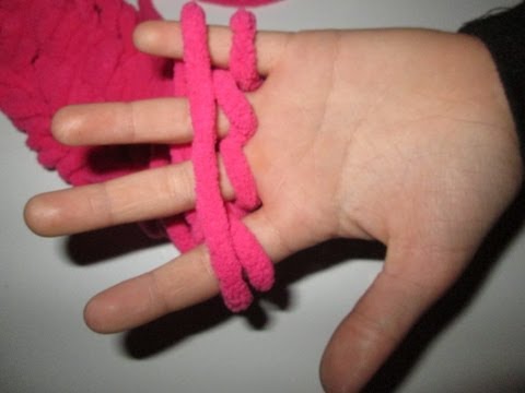 tricoter un snood avec les doigts