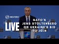 LIVE: NATO chief speaks after Ukraine fast-tracks NATO application