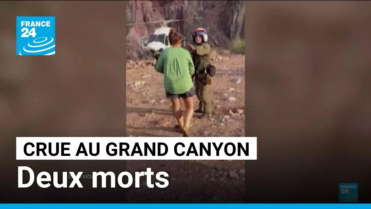 Crue au Grand Canyon : deux morts, une personne encore portée disparue • FRANCE 24