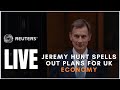 LIVE: Jeremy Hunt spells out his plans for the UK economy
