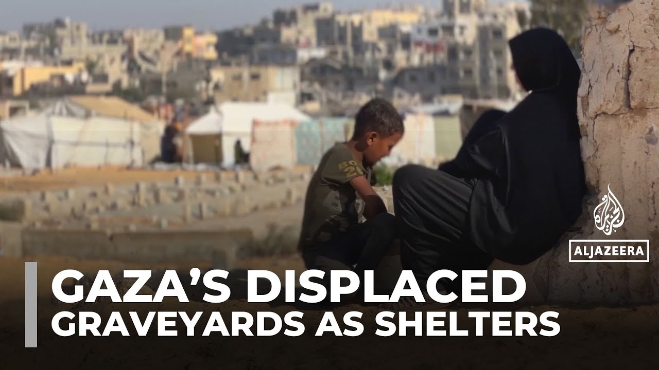 Living next to the dead: Gaza graveyards become the only refuge for displaced Palestinians