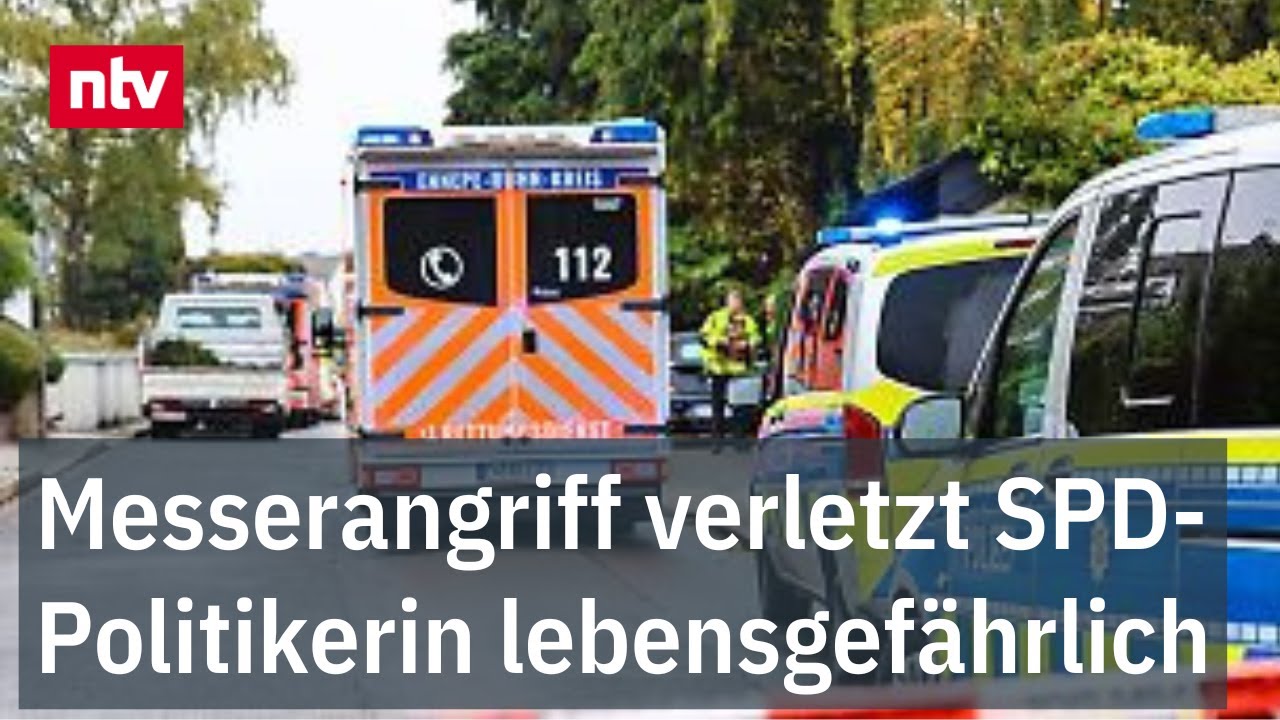Messerangriff verletzt SPD-Politikerin lebensgefährlich - Hintergrund noch unklar