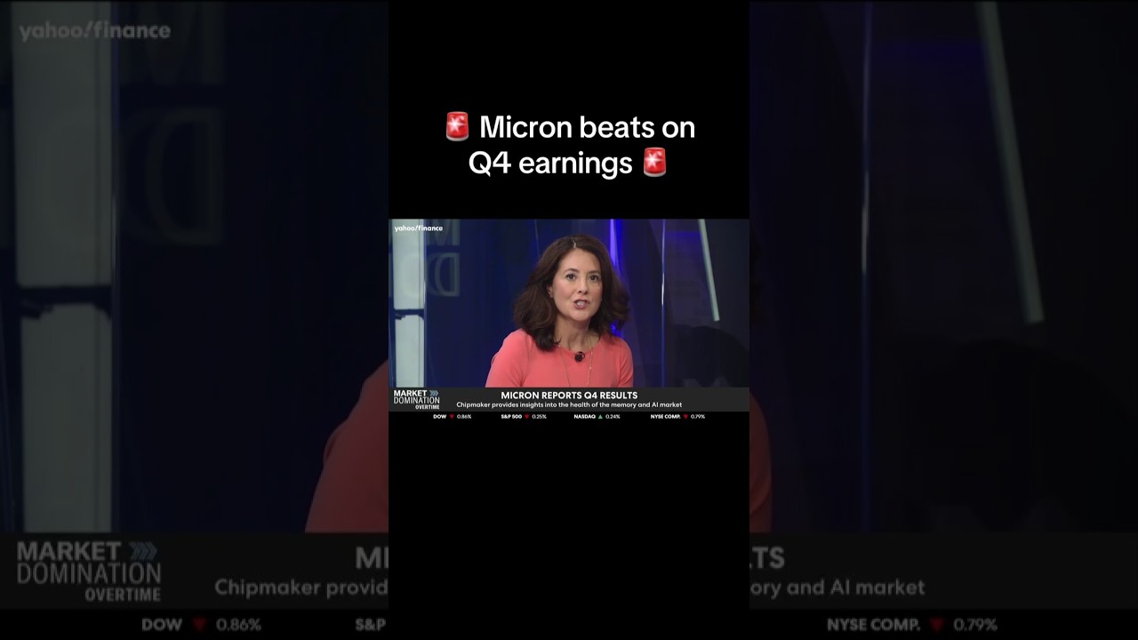 Micron beats on Q4 earnings. 🚨