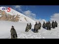 Army Jawans Performs Yoga in Minus Degrees in Ladakh