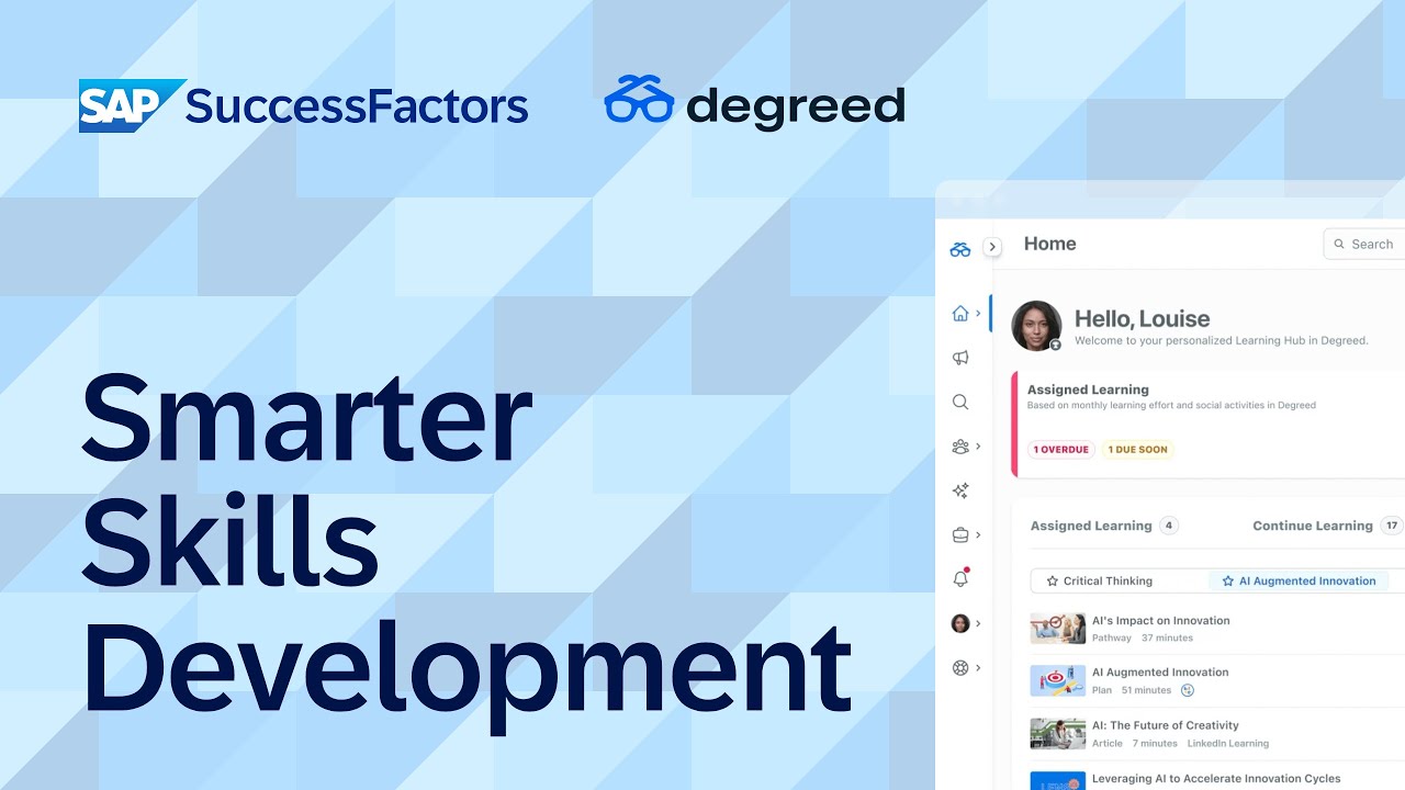 Smarter Skills Development with SAP SuccessFactors and Degreed