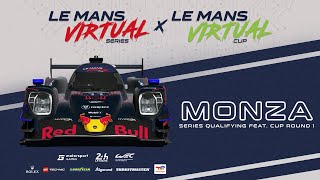 LIVE: Le Mans Virtual Series: Qualifying Feat. Virtual Cup Round 1 - Monza