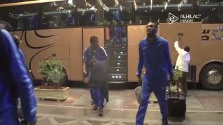 تطبيق الهلال | لقطات من وصول البعثة الزرقاء للأحساء -