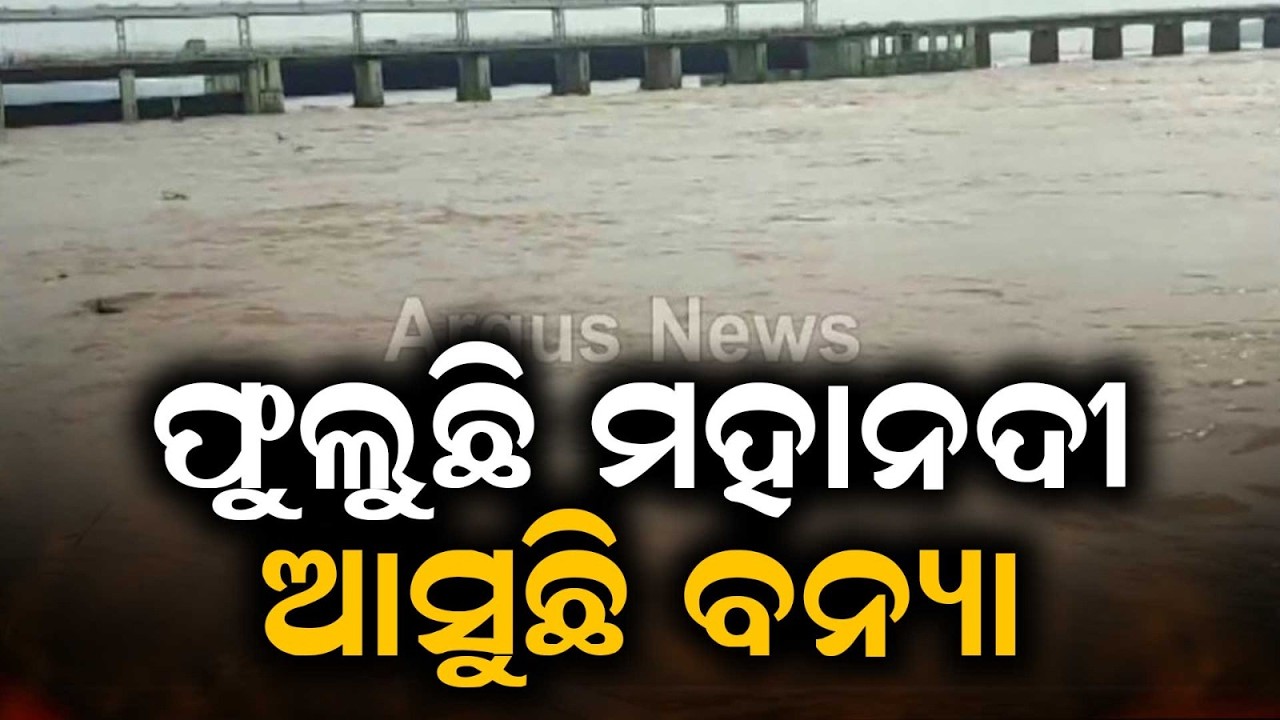 ଫୁଲୁଛି ମହାନଦୀ, ଆସୁଛି ବନ୍ୟା | Mahanadi Flood Alert 8 Lakh Cusec Water At Mundali, 4Districts Affected